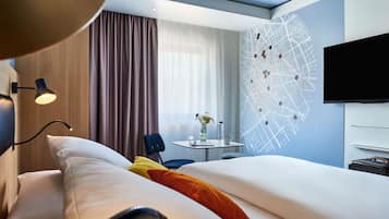 Premium bedding, minibar, in-room safe, desk