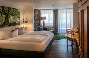 Comfort Double Room, Non Smoking, Garden View | Premium bedding, desk, blackout curtains, iron/ironing board