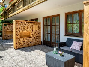 Habitación doble Confort, para no fumadores, vista al jardín | Terraza o patio