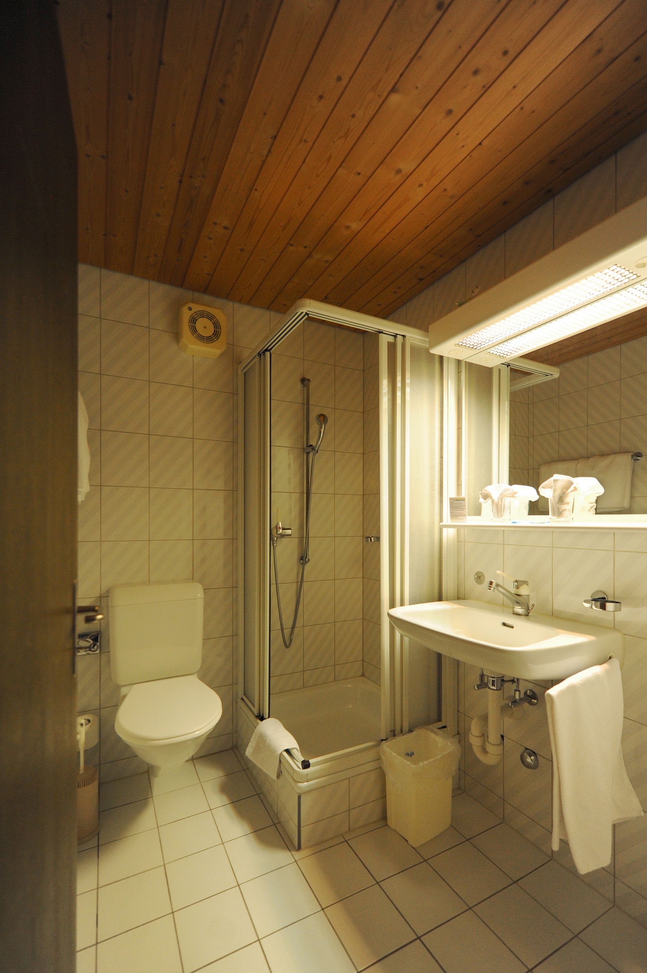 free toiletries, hair dryer, towels