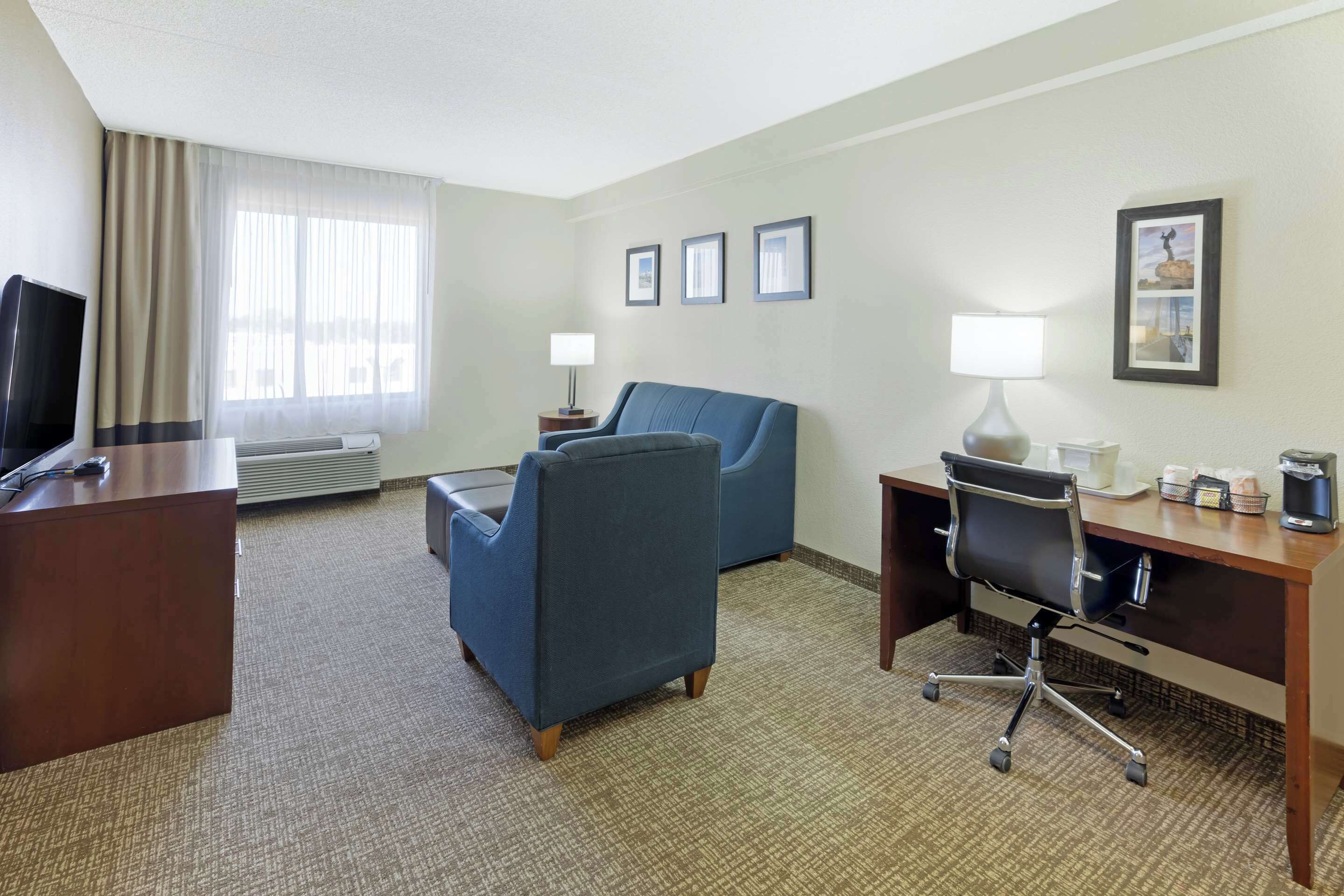 standard room, 2 queen beds, non smoking | 1 bedroom, desk, blackout curtains, iron/ironing board