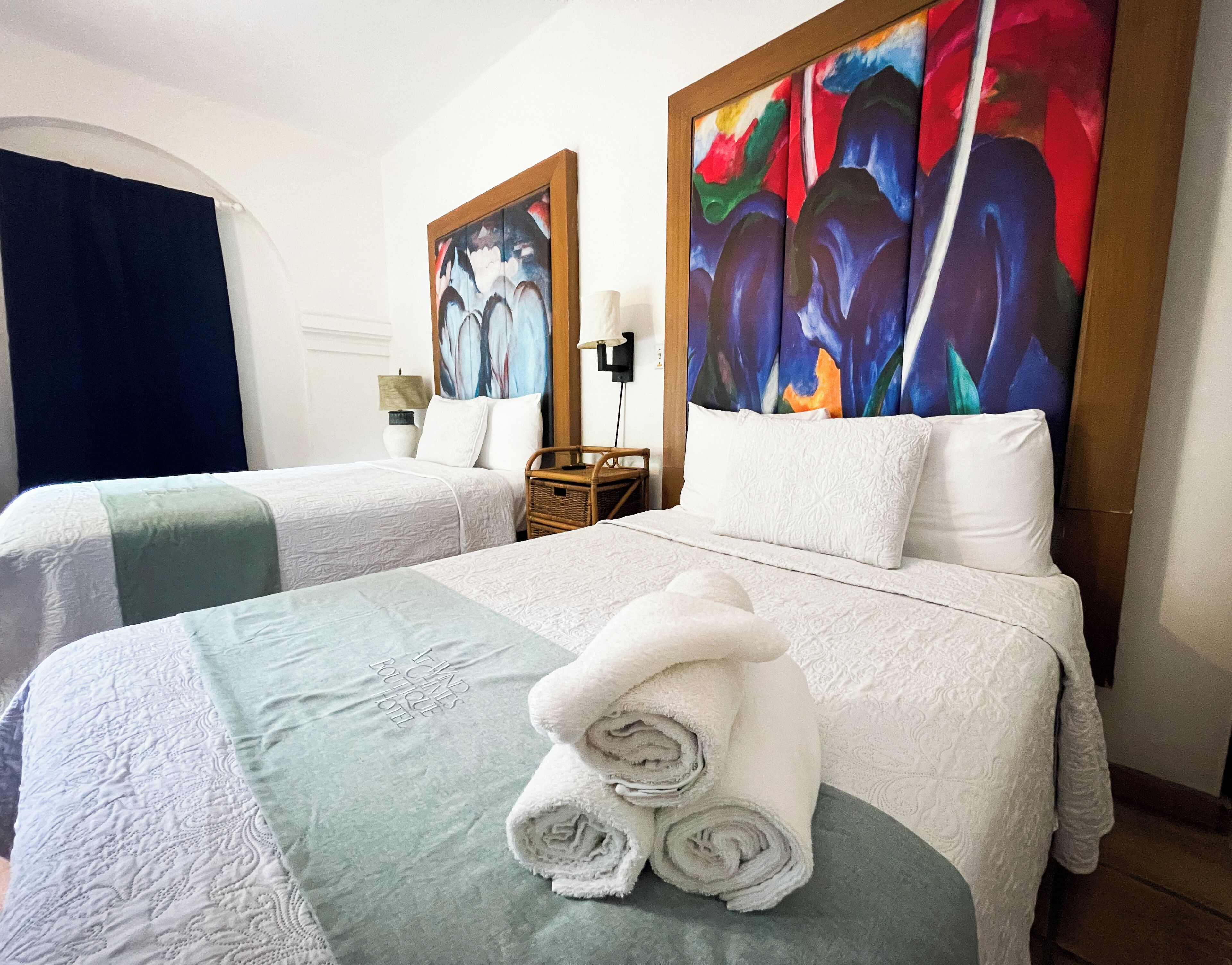 Rideaux occultants, fer et planche à repasser