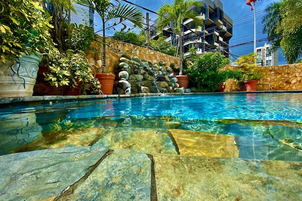 Pool waterfall
