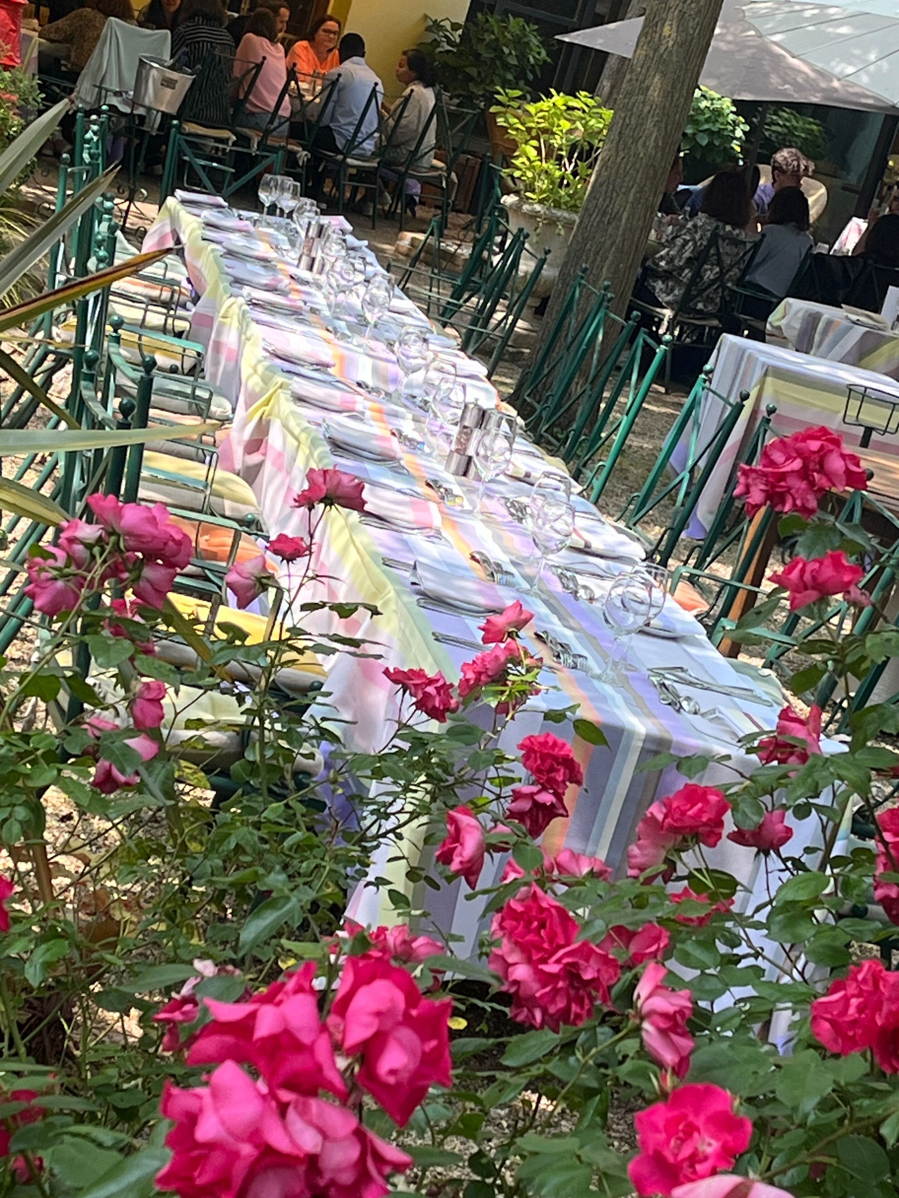 breakfast, lunch, dinner served; french cuisine, garden views