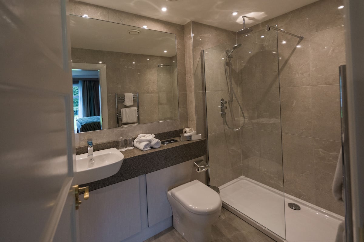 executive room, 1 king bed | bathroom | free toiletries, hair dryer, towels