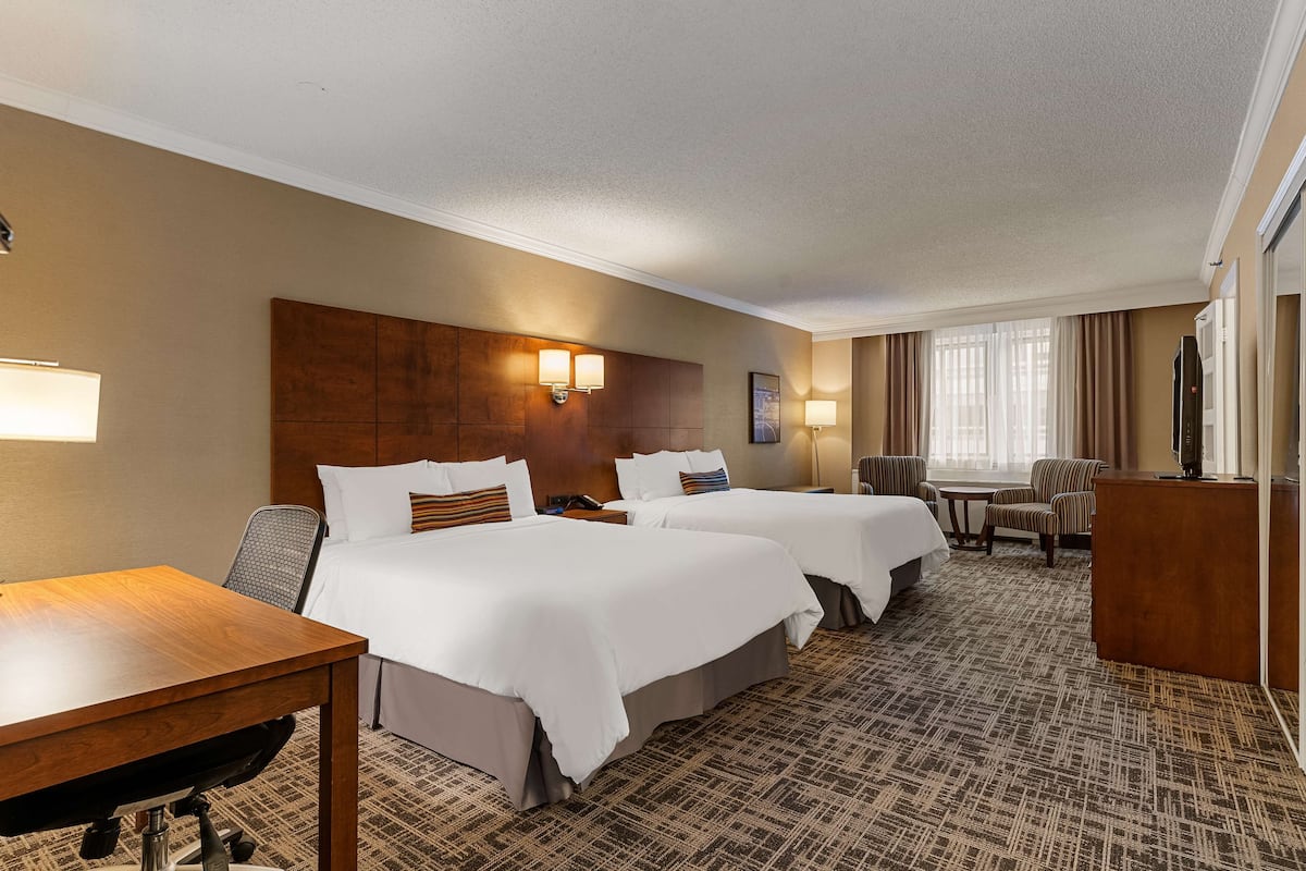 Standard Room, 2 Queen Beds, Non Smoking | 1 bedroom, in-room safe, desk, laptop workspace