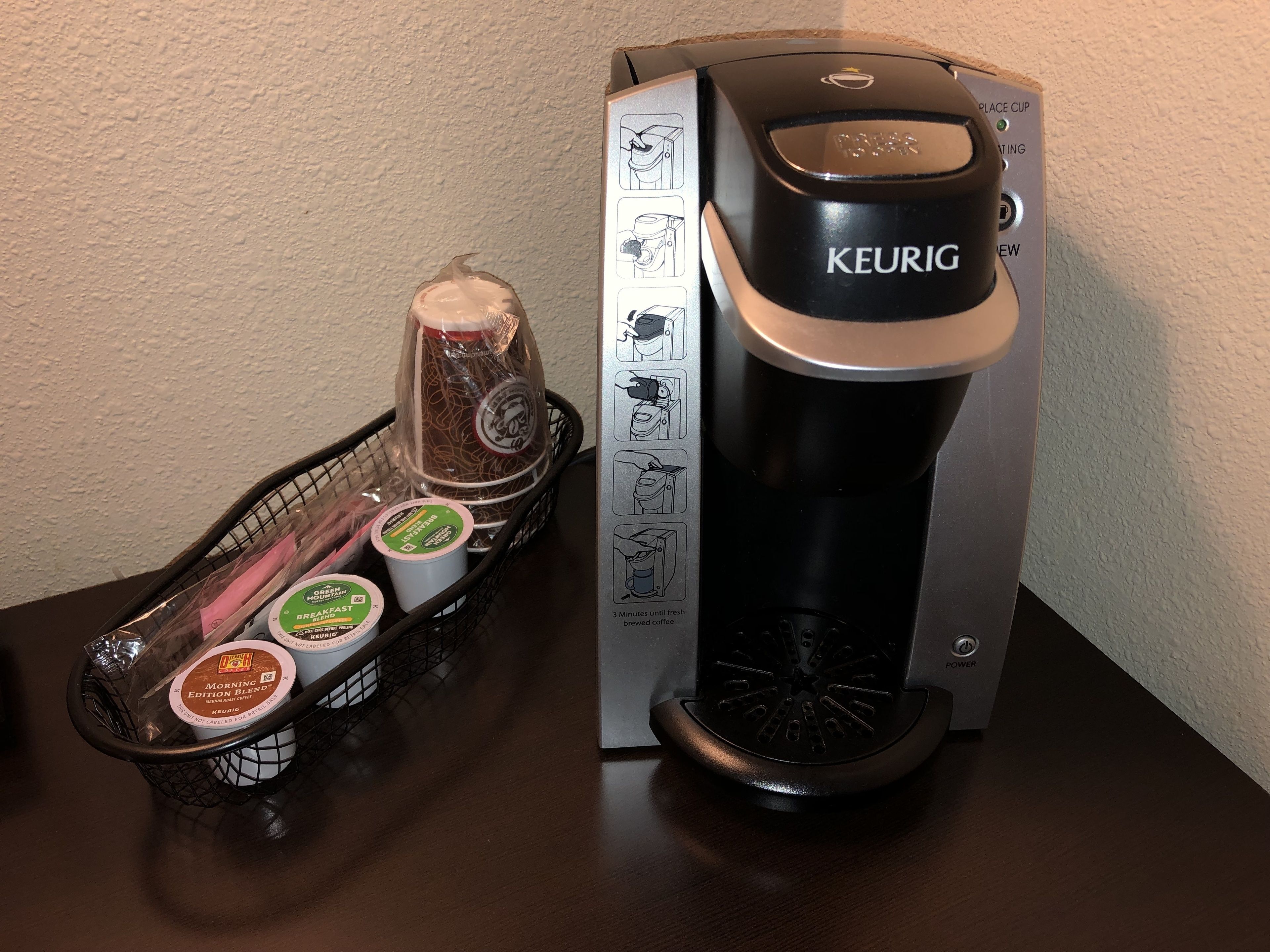 desk, blackout curtains, soundproofing, iron/ironing board
