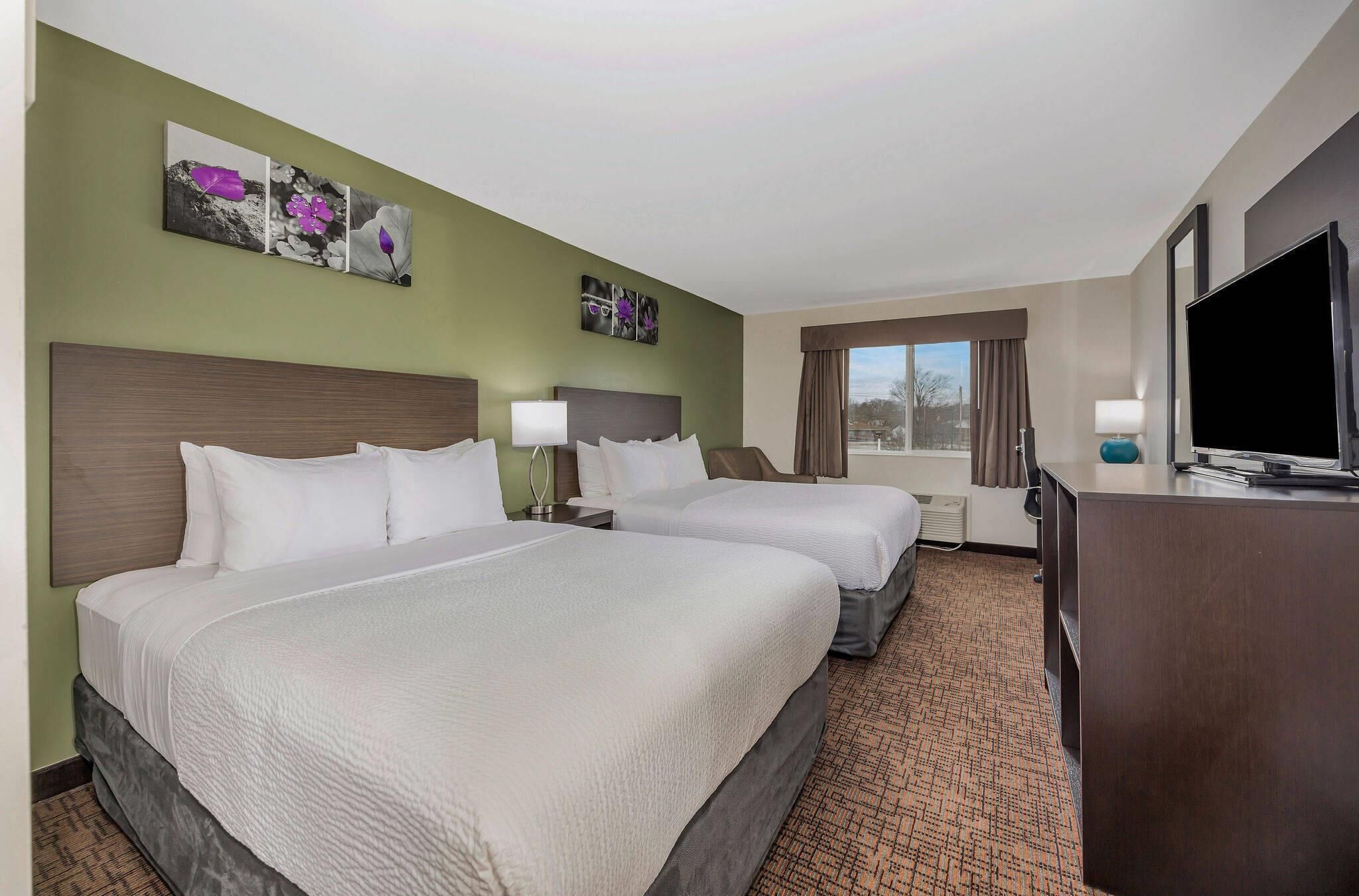 Room, 2 Queen Beds, Non Smoking | In-room safe, blackout drapes, iron/ironing board