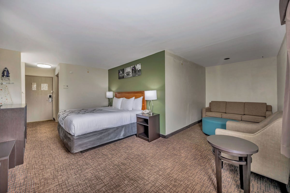 Suite, 1 King Bed, Non Smoking | In-room safe, blackout drapes, iron/ironing board