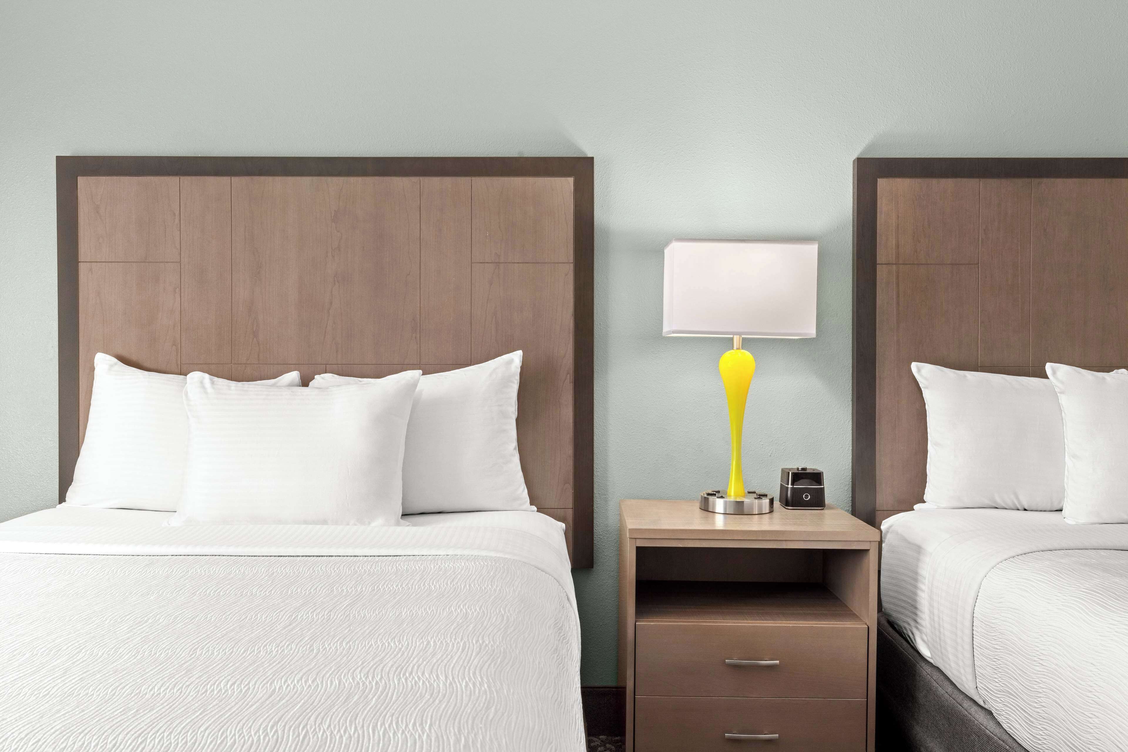 room, 2 queen beds, non smoking | premium bedding, laptop workspace, blackout curtains, iron/ironing board