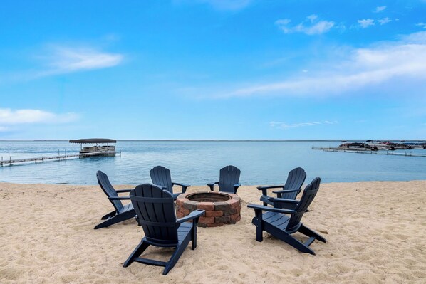 Private beach