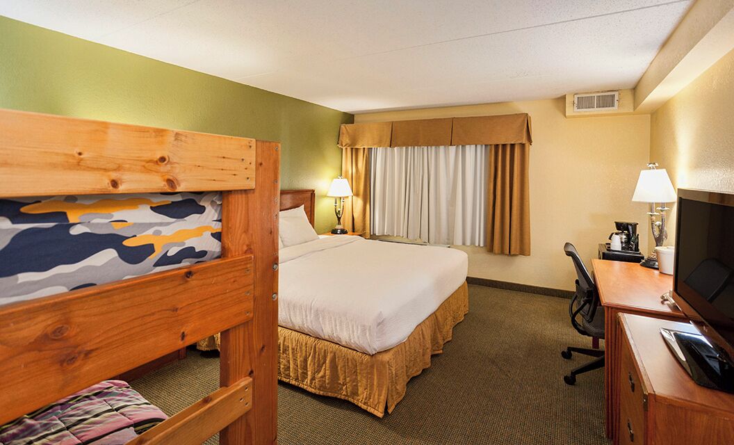 Room, Multiple Beds | Desk, laptop workspace, blackout drapes, iron/ironing board