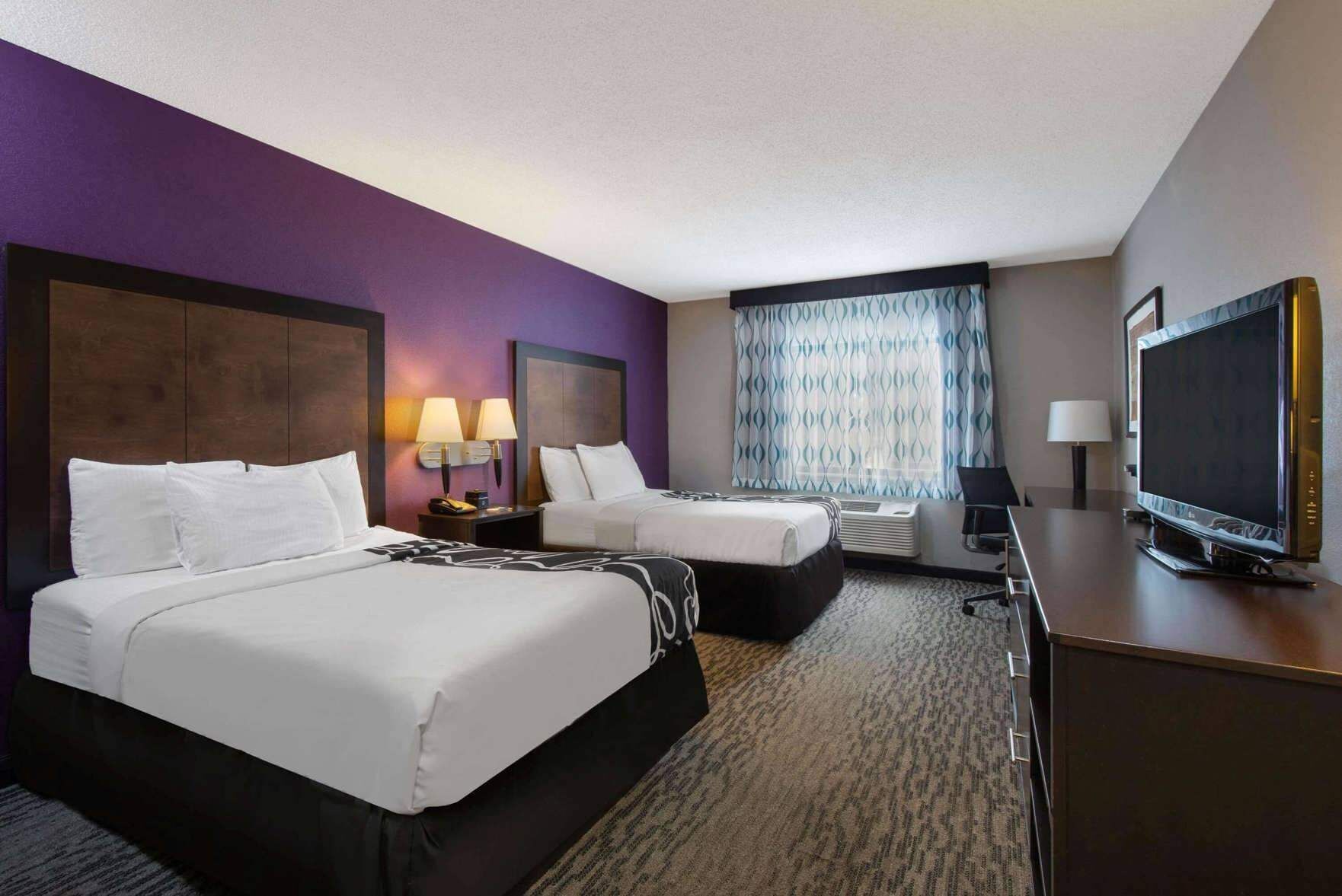 Premium bedding, pillowtop beds, in-room safe, desk