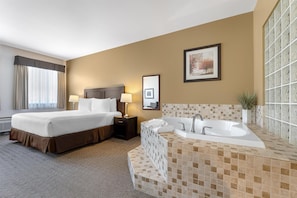 Habitación estándar, 1 cama de matrimonio grande, no fumadores, bañera de hidromasaje (with Sofabed) | Ropa de cama de alta calidad y colchones con acolchado adicional