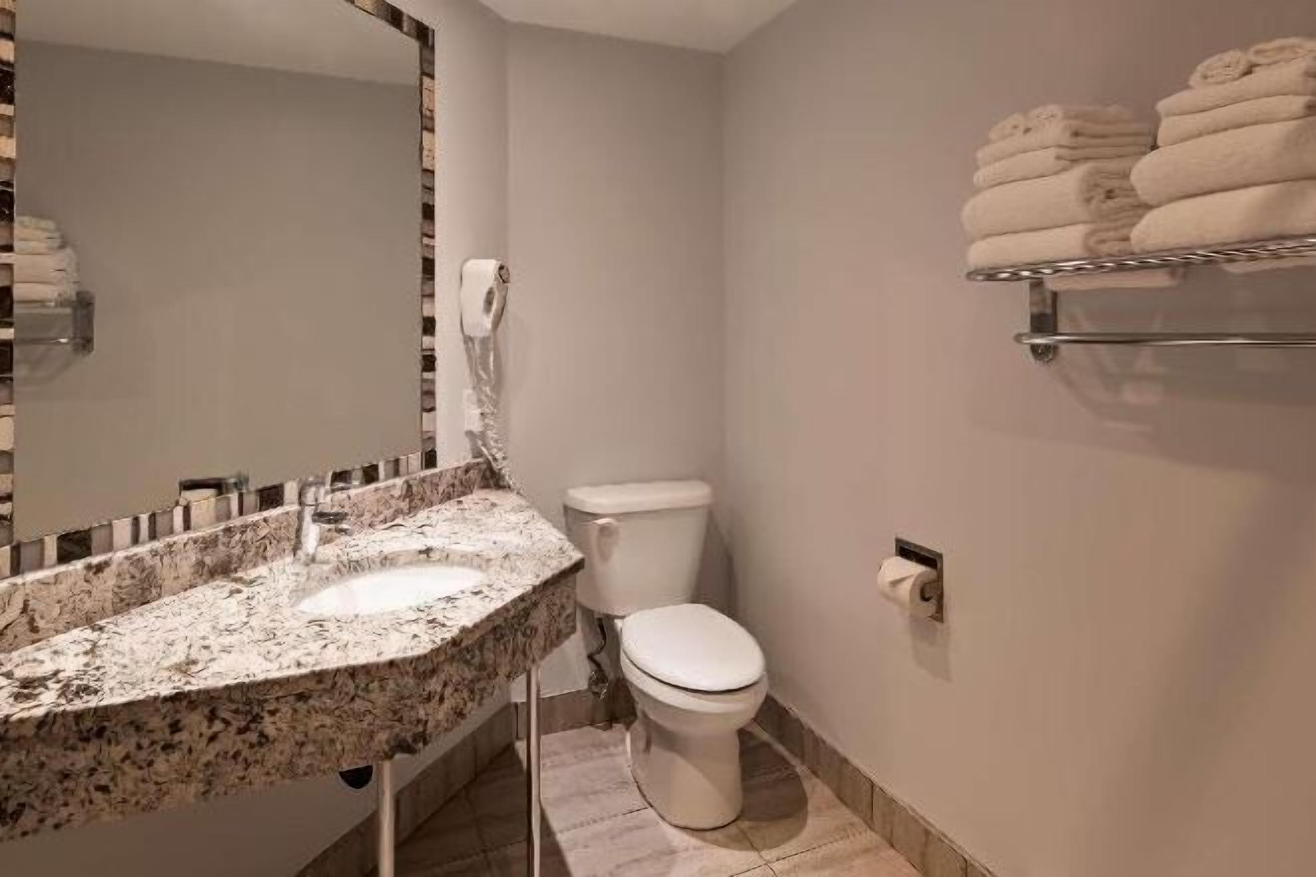 Free toiletries, hair dryer, towels