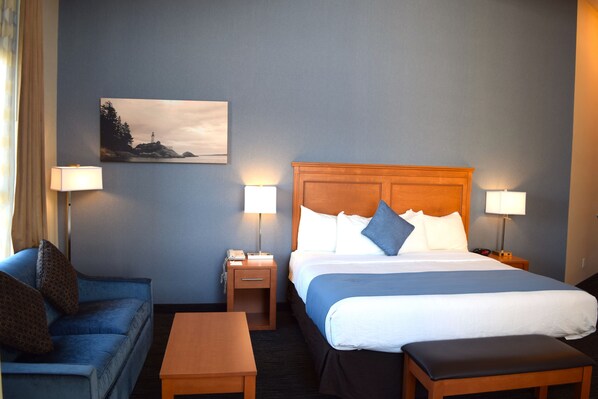 Svit - 1 kingsize-säng - icke-rökare - mikrovågsugn | Skrivbord, mörkläggningsgardiner, strykjärn/strykbräda och gratis wi-fi