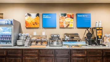 Café da manhã continental grátis todos os dias