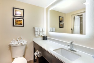 Ducha y bañera combinadas y artículos de higiene personal gratuitos