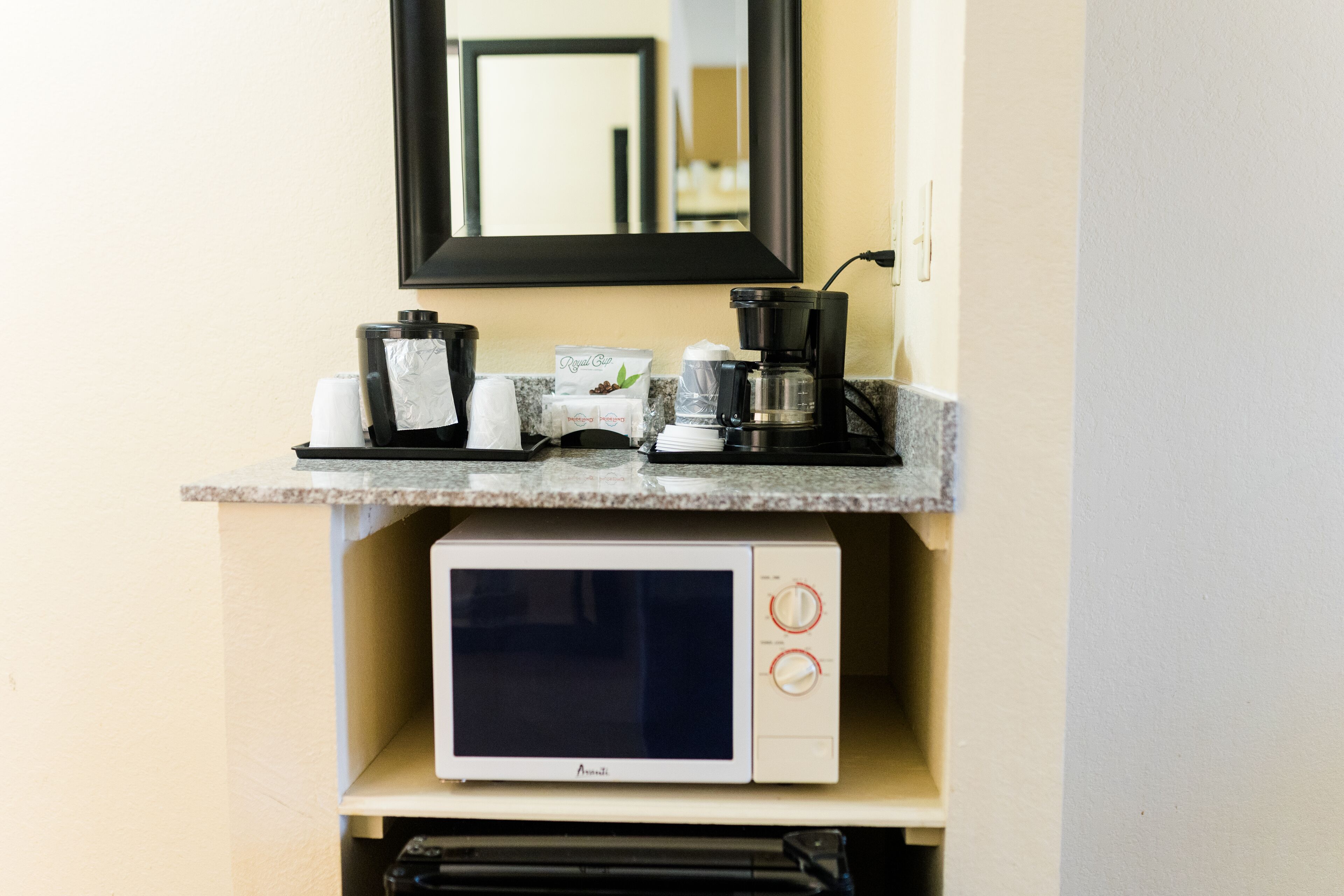 1 bedroom, desk, blackout curtains, iron/ironing board