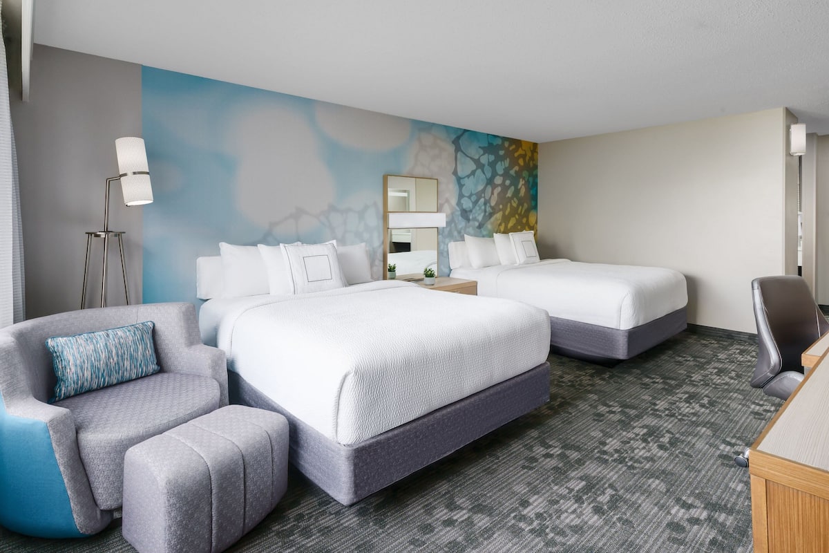 In-room safe, desk, blackout curtains, iron/ironing board