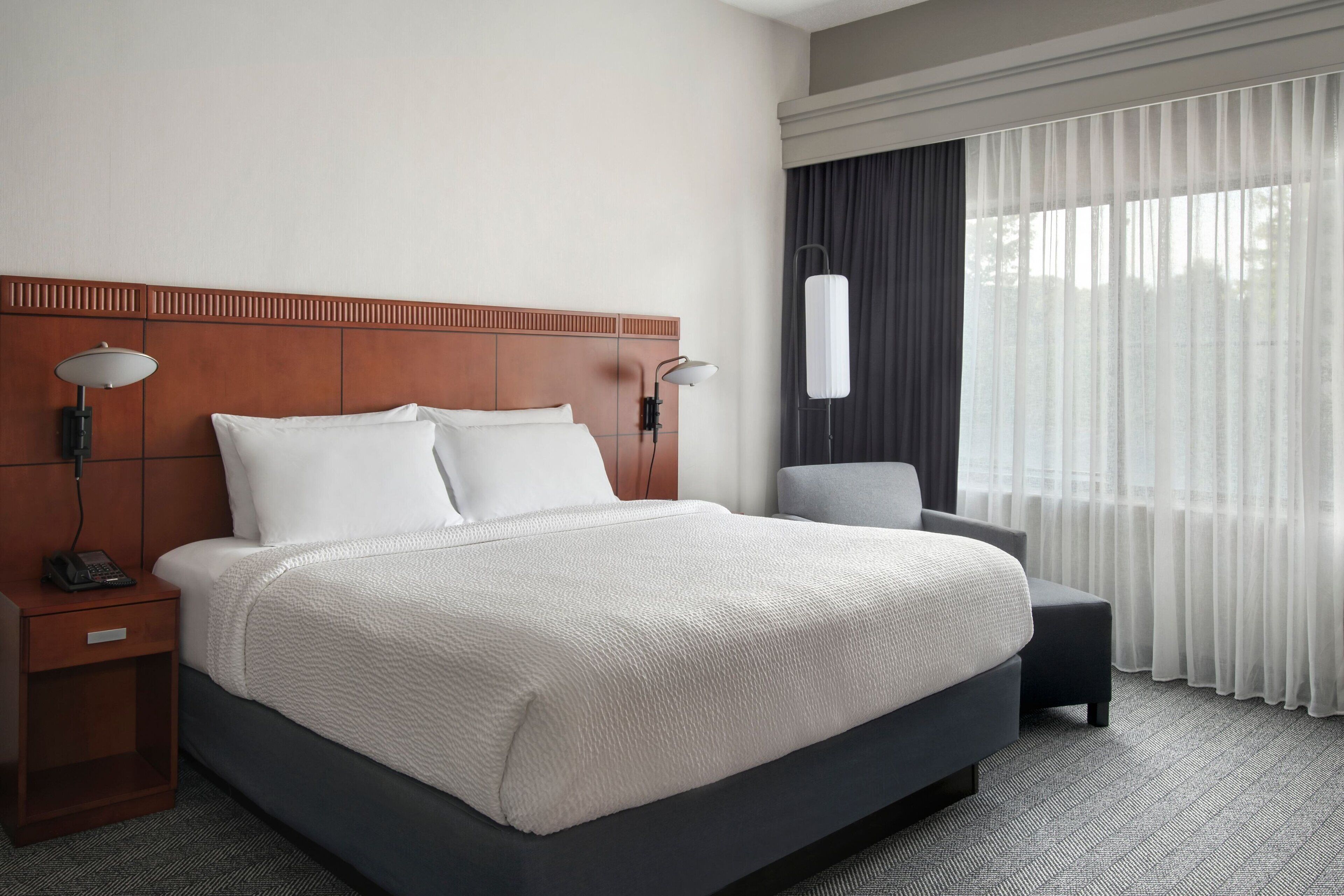 premium bedding, desk, iron/ironing board, free cots/infant beds