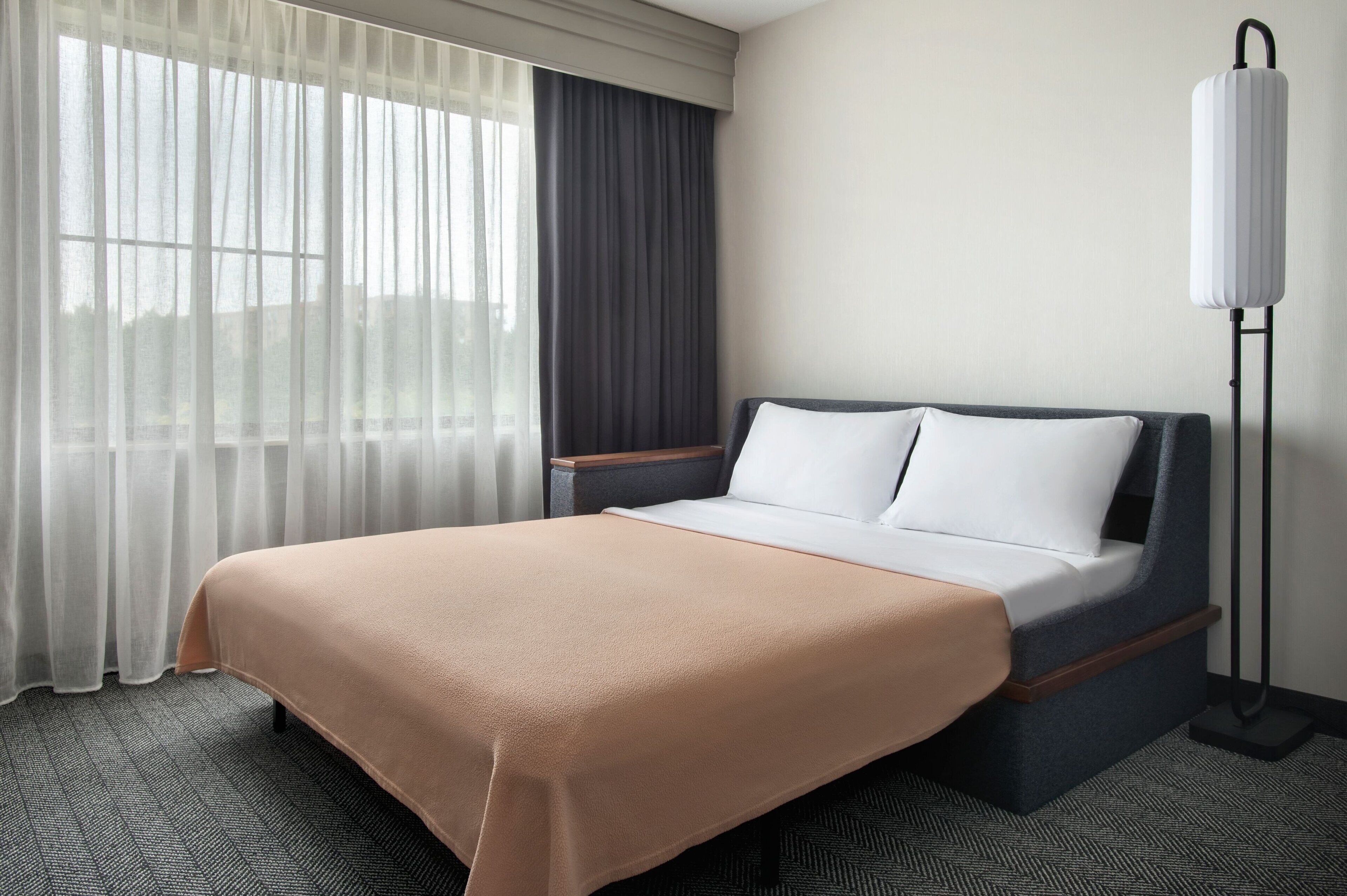 premium bedding, desk, iron/ironing board, free cots/infant beds