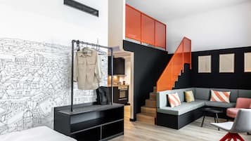 Penta Family Apartment | In-room safe, blackout drapes, iron/ironing board, free WiFi