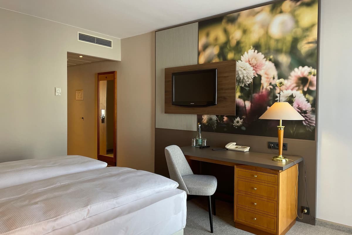 standard double room, 1 double bed | hypo-allergenic bedding, desk, laptop workspace, blackout curtains