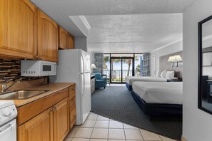 Standard Room, 2 Queen Beds, Kitchenette (Side View)