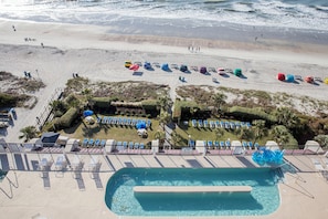 Indoor pool, 2 outdoor pools, sun loungers - Grande Shores Ocean Resort (Myrtle Beach)