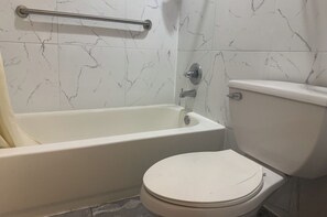 Free toiletries, hair dryer, towels