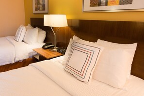 Premium bedding, pillow-top beds, in-room safe, desk