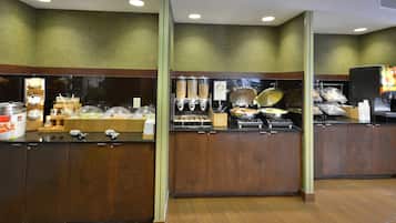 Free daily buffet breakfast
