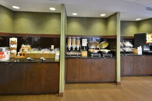 Free daily buffet breakfast