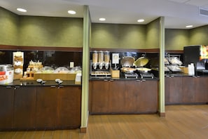 Free daily buffet breakfast
