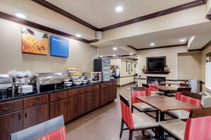 Free daily buffet breakfast
