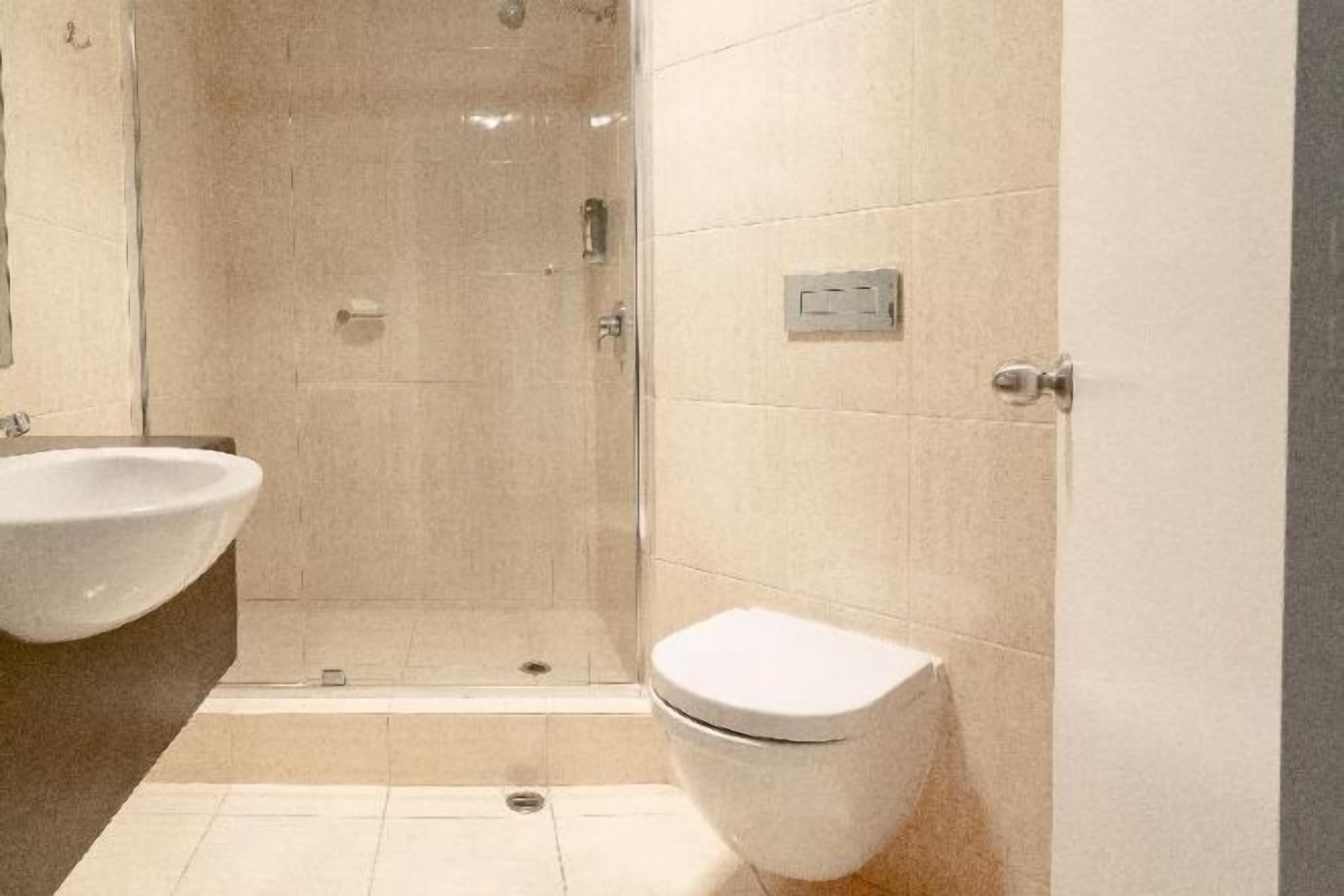 Bathroom | Shower, free toiletries, hair dryer, towels