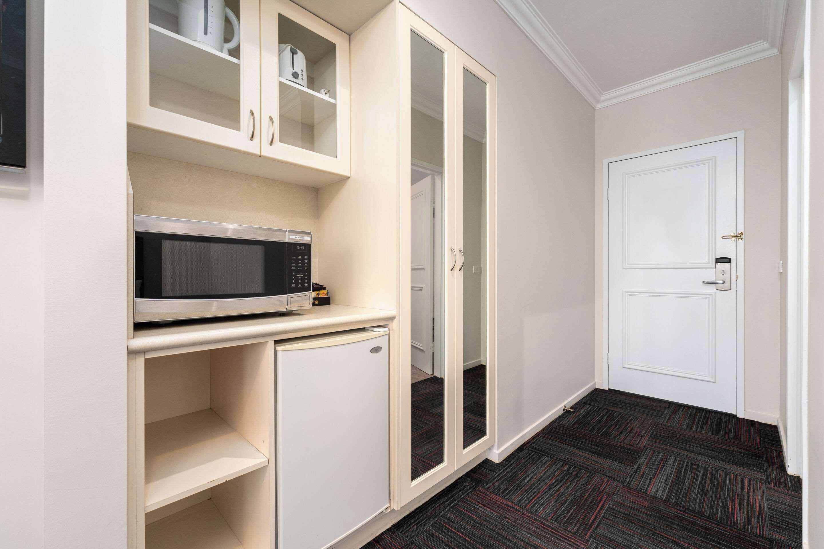 superior room | private kitchenette | fridge, coffee/tea maker, electric kettle