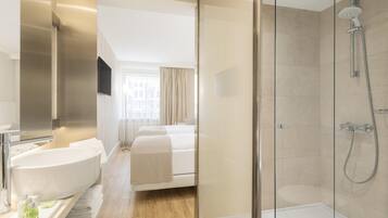Hypoallergeen beddengoed, pillowtop-bedden, een minibar