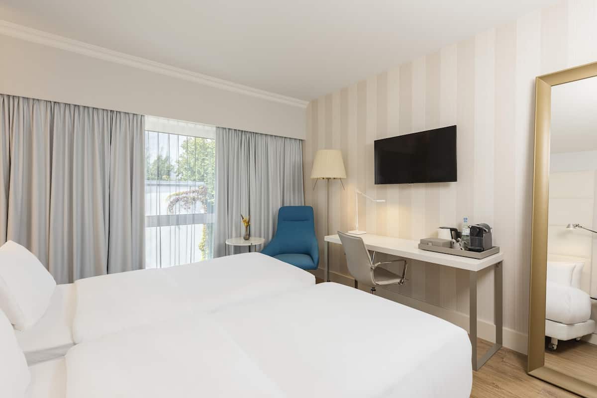 1 chambre, literie hypoallergénique, lit avec matelas à plateau-coussin