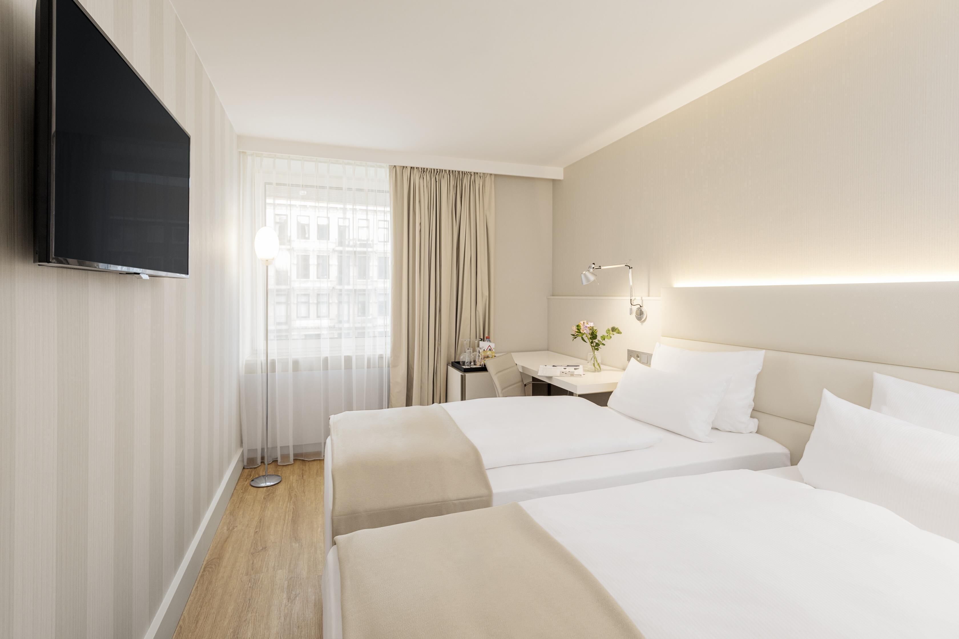 Hypo-allergenic bedding, pillowtop beds, minibar, in-room safe