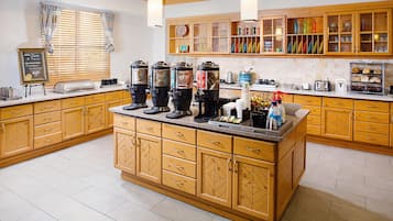 Free daily buffet breakfast