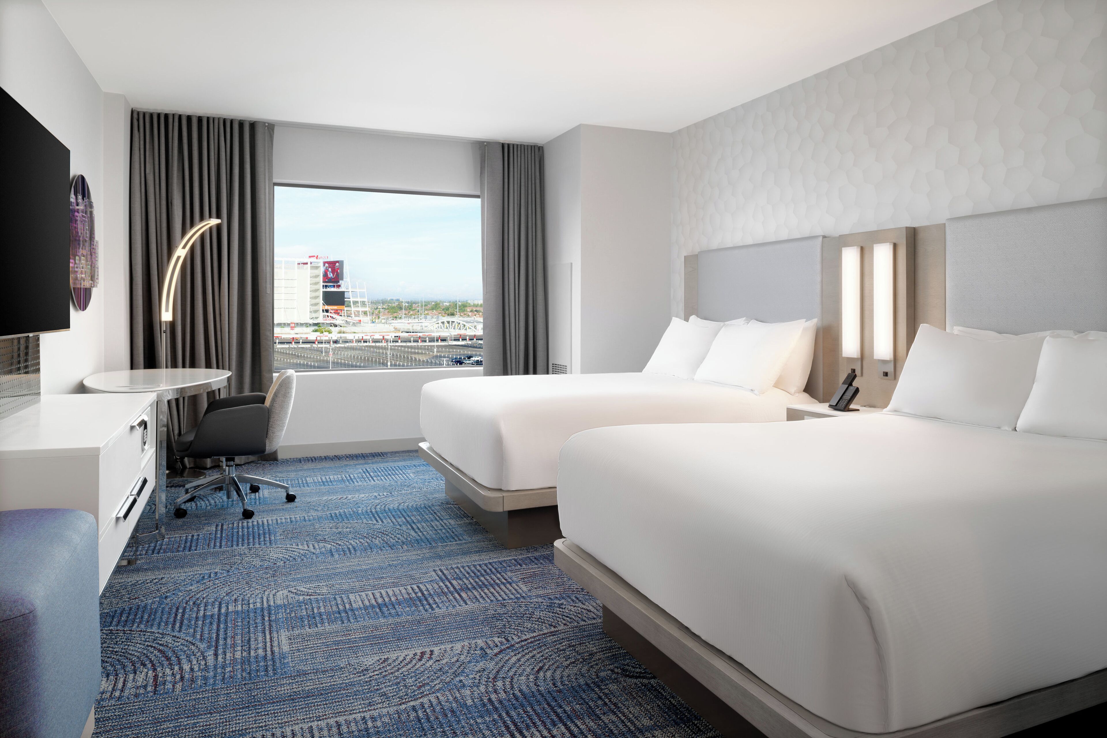 Superior Room, 2 Queen Beds (Levi Stadium View) | Premium bedding, pillowtop beds, in-room safe, desk