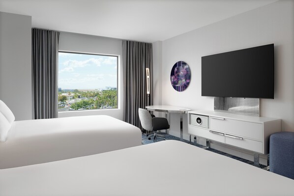 Premium bedding, pillowtop beds, in-room safe, desk