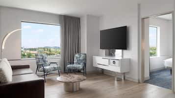 65-inch LCD TV with digital channels, TV, video game console