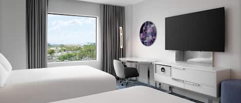 Premium bedding, pillow-top beds, in-room safe, desk