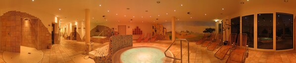 Sauna, hot tub, Turkish bath/hammam, body treatments, body scrubs