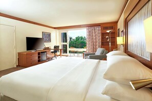 Premium bedding, down comforters, in-room safe, desk