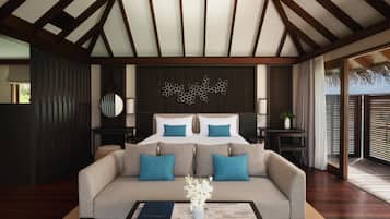 Villa, 1 kingsize-seng, balkong | Sengetøy av topp kvalitet, minibar og safe på rommet