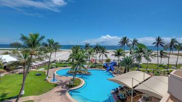 Outdoor pool, open 8:00 AM to 8:00 PM, pool umbrellas, pool loungers